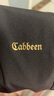卡賓（CABBEEN）【超薄/寬松】印花男2024夏新款束腳黑色休閑長褲 煤黑色01 L /175/50 曬單實拍圖