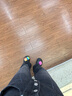 CHUU羅紋高腰排扣直筒牛仔褲女2025年早秋季新款韓版小個子長褲子 黑灰 25 曬單實拍圖