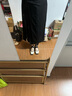 CHARLES&KEITH拼色綁帶平跟芭蕾舞鞋單鞋平底鞋鞋子女鞋生日禮物CK1-70380979 BLACK TEXTURED黑色紋理 38 曬單實(shí)拍圖