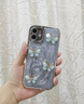 圣圖朗電鍍高級感滴膠蝴蝶油墨畫(huà)適用iPhone15promax蘋(píng)果14手機殼11立體簡(jiǎn)約12全包鏡頭13硅膠防摔保護套 滴膠4只蝴蝶-灰色 iPhone 12 曬單實(shí)拍圖