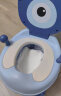 世纪宝贝（babyhood）儿童马桶坐便器 男女宝宝小便盆 便携婴儿座便器 PU软垫 107蓝色 实拍图
