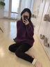 恒源祥棉褲女冬外穿加絨加厚羊羔絨純棉打底褲子?xùn)|北抗寒特厚高腰保暖褲 【800克】純棉羊羔絨黑色 L 適合110-130斤 曬單實拍圖