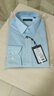 十米布（SHIMIBUman） 商務(wù)長(cháng)袖襯衫男韓版修身免燙襯衫職業(yè)正裝職場(chǎng)休閑襯衣男士 淺藍色方領(lǐng) 41 曬單實(shí)拍圖
