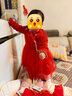 巴拉巴拉童裝嬰兒連衣裙兒童裙子款秋裝女寶寶新年季公主裙拜年服 新年紅-小圓領(lǐng)-60611 90 cm 曬單實(shí)拍圖