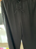 麥檬MM商場(chǎng)同款24夏新品顯瘦寬松黑色垂墜感闊腿休閑褲5F4150651 黑色 L 曬單實(shí)拍圖