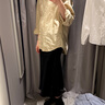 ARKET女裝 仿緞面垂感半身裙醋酯半裙黑色夏季1041750001 黑色 XS 160/64A 34 曬單實拍圖