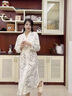 莫代爾帶胸墊哺乳睡裙夏季孕婦睡衣月子服春秋純棉產(chǎn)后產(chǎn)房待產(chǎn)檢 【帶胸墊】待產(chǎn)裙北歐兔 L【90-120斤】 曬單實(shí)拍圖