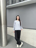 波司登（BOSIDENG）2025新款羽絨褲女款90絨商務(wù)通勤直筒外穿加厚褲子B250445990DS 黑色8056 S 160/66A 曬單實拍圖