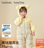 巴拉巴拉童裝嬰兒羽絨服連體衣2025寶寶冬裝加厚哈衣爬服萌趣208425120214 曬單實(shí)拍圖