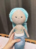 BUBBLE BEAUTIFULLY CONCEIVEDBubble美人魚毛絨玩偶娃娃公仔兒童安撫哄睡可愛玩具女孩生日禮物 藍(lán)色美人魚 54cm 曬單實(shí)拍圖