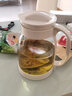 天喜（TIANXI）冷水壺玻璃耐熱高溫家用涼白開水杯茶壺套裝扎壺大容量涼水壺 白色2000ml+6個215ml水杯 曬單實拍圖
