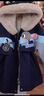 G.DUCKKIDS小黃鴨兔子警官女童派克服外套2025新款冬季兒童秋款朱迪加絨加厚 藏青色 140 曬單實(shí)拍圖