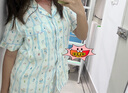 云朵棉長(cháng)袖睡衣女夏季薄款可愛(ài)卡通短袖短褲寬松家居服套裝可外穿 50305云朵棉雙短-11藍色熊 M 曬單實(shí)拍圖