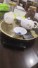 久堂純黃銅茶盤輕奢現(xiàn)代家用辦公室儲(chǔ)水小茶臺(tái)圓形功夫茶托干泡盤高檔 大號(hào)（寒江獨(dú)釣）京也銅茶盤 曬單實(shí)拍圖