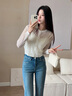 Teenie Weenie小熊女裝針織衫2025夏季新款輕薄休閑通勤開衫空調(diào)衫 象牙白 S 曬單實(shí)拍圖