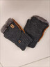 斐卡薇保暖手套男士秋冬季半指翻蓋學(xué)生針織棉毛線(xiàn)露指手套半截防寒防凍 翻蓋【加絨】深灰 曬單實(shí)拍圖