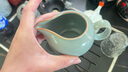 象運(yùn)福天青汝瓷分茶器陶瓷公杯 茶海大容量茶具配件開(kāi)片可養(yǎng)金絲 汝窯 清悅公道杯 曬單實(shí)拍圖