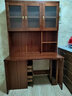溫暖一家 實(shí)木書(shū)桌書(shū)架一體書(shū)柜套裝新中式胡桃木書(shū)房轉角電腦桌寫(xiě)字臺 1.2米書(shū)桌+副柜+轉角桌+椅子 曬單實(shí)拍圖