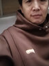 古先森重磅美式潮牌連帽衛衣男秋冬款衣服秋款2025新款長(cháng)袖大碼外套春秋 咖啡色加絨款 2XL 【160-180斤】 曬單實(shí)拍圖