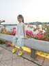 戴維貝拉（DAVE＆BELLA）女童七分褲套裝2025夏裝新款國風(fēng)兒童無(wú)袖上衣褲子兩件套寶寶衣服 草莓印花【現貨】 150 cm（建議身高140-150cm） 曬單實(shí)拍圖