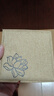 彩荷古詩書法蓮花布藝古風(fēng)錦盒佛珠盒手鐲手串收納盒手鏈盒禮品 米黃荷花 曬單實(shí)拍圖