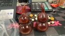 觀菩閣《把把胡》小葉紫檀把把壺實(shí)木雕刻茶寵木雕手把件文玩小擺件茶壺 小葉紫檀葫蘆(把把胡)7厘米 送 曬單實(shí)拍圖