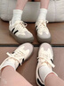 尚芭芙德訓(xùn)板鞋女厚底休閑鞋女鞋子2025夏季新款學(xué)生百搭時尚防滑運動鞋 米色 37 (235mm) 曬單實拍圖