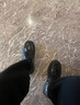 諾貝達(dá)（ROBERTA DI CAMERINO）2025春夏新款商務(wù)休閑皮鞋男士真皮防滑耐磨厚底系帶大頭西裝皮鞋 黑色 DDE43008A 42 （歐美尺碼 偏大一碼） 曬單實(shí)拍圖