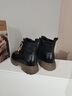 卓詩(shī)尼厚底馬丁靴女2025年秋冬新款單靴女靴子超火串珠英倫風(fēng)加絨短靴女 黑色-單里 37 曬單實(shí)拍圖