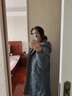 衣典零一（LEDIALYI）棉服女中長(cháng)款2025冬季女裝新款韓版休閑寬松中年棉衣棉襖加厚外套 藍色 XL （建議125-135斤） 曬單實(shí)拍圖