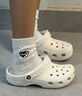 crocs卡駱馳洞洞鞋男鞋經(jīng)典戶外涉水溯溪鞋輕便透氣沙灘涼拖鞋女10001 10001-100/白色/無智必星 36 -37 曬單實拍圖