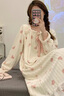 俞兆林睡裙珊瑚絨睡衣女秋冬季長(cháng)袖款甜美少女生法蘭絨家居服 曬單實(shí)拍圖