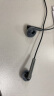 华为（HUAWEI）原装耳机/半入耳式耳机/三键线控/带麦克风/原装手机耳机 黑色 金属版 AM116 实拍图