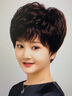 佰絲堂假發(fā)女短發(fā)真人發(fā)絲中老年媽媽短卷紋理燙發(fā)女士全頭套式真發(fā)套 深棕色【真發(fā)混絲】均碼/可調(diào)節(jié) 曬單實(shí)拍圖