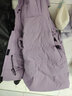 森馬（Semir）森馬羽絨服女中長(cháng)款收腰連帽撞色潮酷冬季三防寬松厚外套時(shí)尚潮流 粉紫(白鴨絨)70096 150/76A/XS 曬單實(shí)拍圖