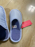 潔麗雅棉拖鞋男家居防滑情侶保暖棉鞋家用耐磨簡(jiǎn)約棉拖鞋女 細條紋淺藍 38-39 曬單實(shí)拍圖