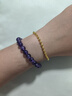 周六福足金999簡(jiǎn)約圓珠黃金手鏈女計價(jià)AA071295 約4.84g 16cm生日禮物 曬單實(shí)拍圖