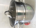順發(fā)（SHUNFA） 304不銹鋼 禾味2層蒸湯鍋 加厚雙層電磁爐二層湯鍋帶蒸籠 本鋼色 22cm雙柄 曬單實(shí)拍圖