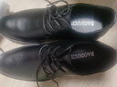 堡度馳夏季增高鞋男厚底10cm隱形內增高皮鞋男8cm韓版商務(wù)正裝透氣男鞋 黑色（增高7.5cm） 39 曬單實(shí)拍圖
