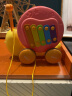 迪漫奇儿童玩具拉线蜗牛婴儿学爬训练爬行抬头弹射小车敲琴牵绳牵引拖拉学步宝宝早教玩具1-3岁生日礼物粉色 实拍图