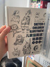 兒童插畫速寫臨摹圖集 柚子兒童插畫繪制教程書，黑白線稿手繪畫冊插畫畫集，兒童畫素描書速寫臨摹畫冊 曬單實拍圖