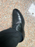 奥康（Aokang）男鞋牛皮皮鞋男士商务正装圆头系带低帮鞋子 黑色（偏大一码） 38 实拍图