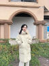 lagogo淺駝色大毛領(lǐng)羽絨服女拉谷谷冬季新款顯瘦中長款加厚外套 淺駝色(S3) M 160/38 曬單實拍圖
