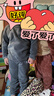 SKONWAT兒童睡衣男童秋冬季法蘭絨中大童長袖加厚款珊瑚絨男孩家居服套裝 灰色套裝【加絨】 150建議身高140-150厘米 曬單實拍圖