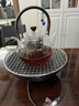 石茗堂加厚玻璃煮茶壺套裝圍爐煮茶烤火爐套裝家用送禮室內煮茶爐 茶會(huì )友圍爐+綁繩胡桃木提梁壺 曬單實(shí)拍圖