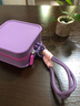 佐敦朱迪新款硅膠手提化妝包大容量撞色護膚品收納包旅行便攜防水手機包 正方糖【紫色】防水便攜 曬單實(shí)拍圖
