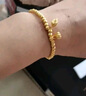 兆亮古法黃金手鏈足金兩世歡蓮蓬金珠手鏈黃金手串 送女友生日禮物 古法金珠款：1.86-1.9克 曬單實(shí)拍圖