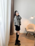 森達(dá)時尚彈力靴女冬季新款時尚拼接騎士長筒靴ZTD40DG3 黑色單里 35 曬單實拍圖