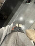 浪莎條紋毛巾褲女2025春秋季垂感糯米褲斑馬加長(cháng)高個(gè)子窄版針織闊腿褲 曬單實(shí)拍圖