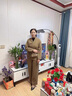 俞兆林媽媽裝春裝新中式呢子外套洋氣中老年女春秋套裝貴夫人氣質兩件套 灰色 兩件套 2XL  （建議105-120斤） 曬單實拍圖